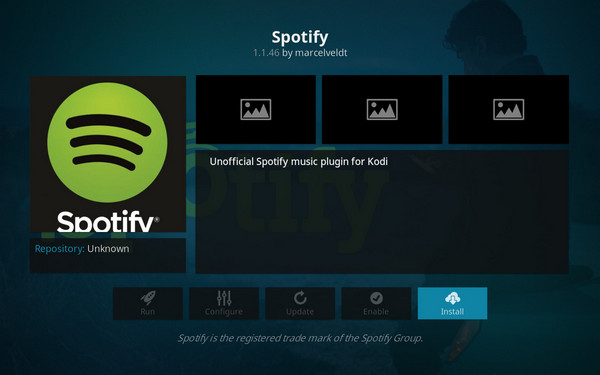download spotify add on