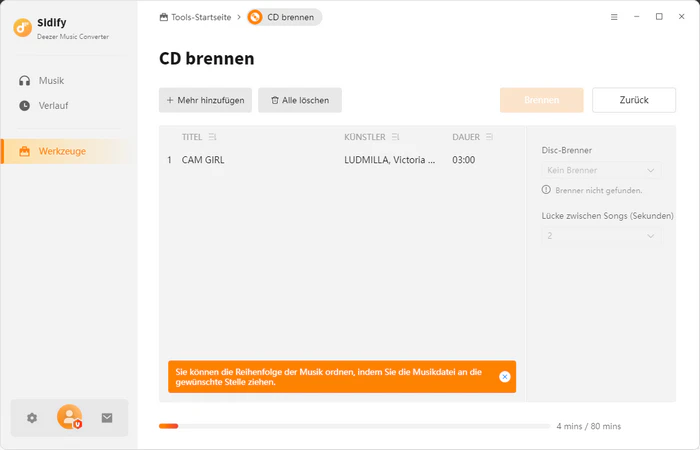 CD brennen