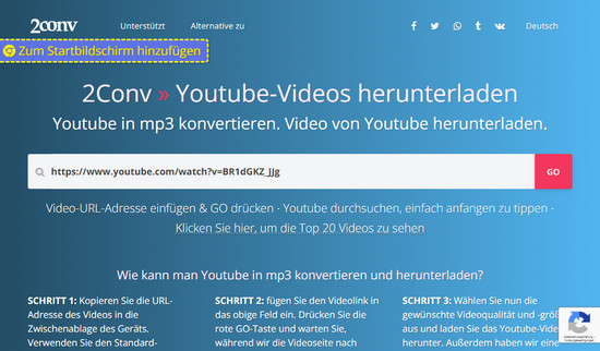 2Conv YouTube Downloader