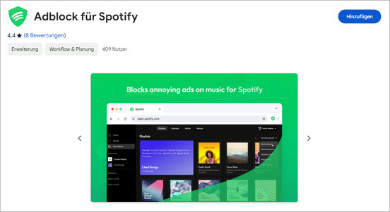 Adblock für Spotify