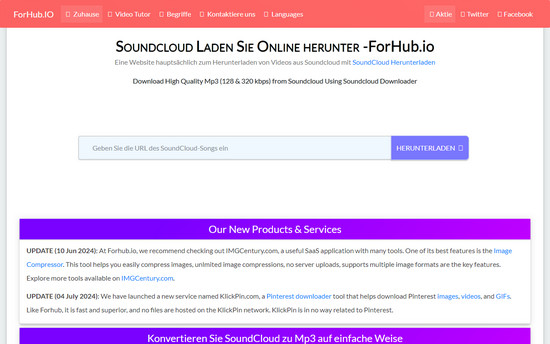 ForHub.IO SoundCloud Downloader