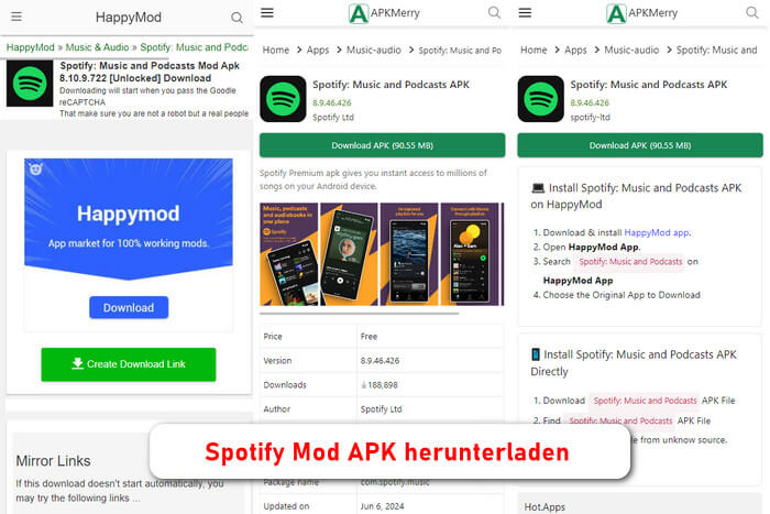 Spotify Mod APK-Datei herunterladen