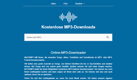 MyGOMP3 MP3 Downloader