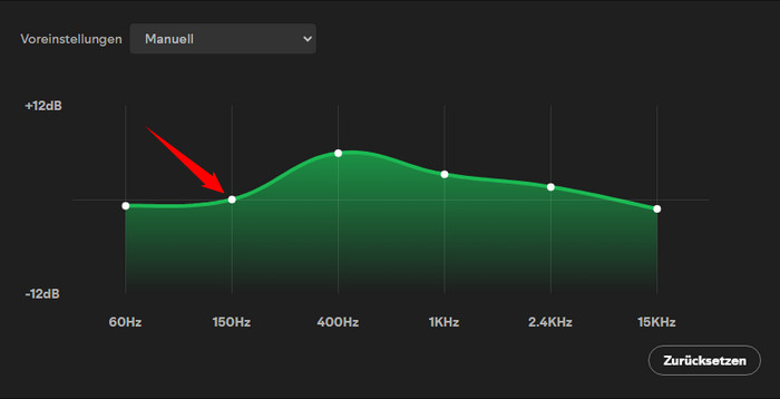 Benutzerdefinierte Equalizer bei Spotify