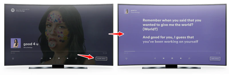 Spotify Lyrics auf dem TV anzeigen