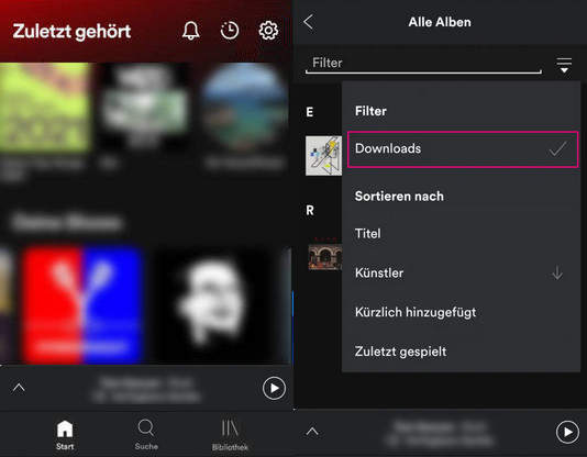 Spotify-Speicherort auf dem iOS-Gerät finden