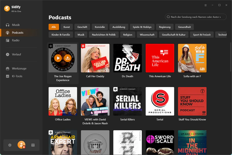 Podcasts finden
