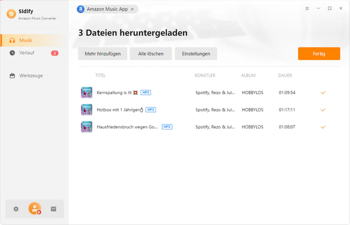 Konversionsverlauf checken