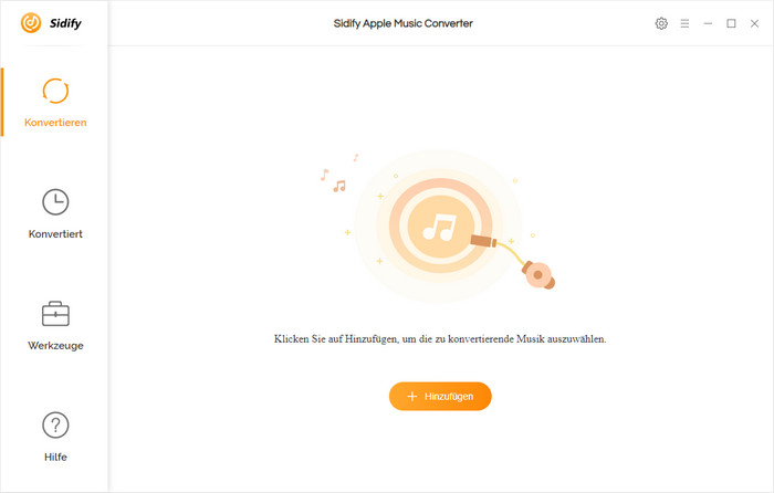 Hauptoberfläche von Sidify Apple Music Converter