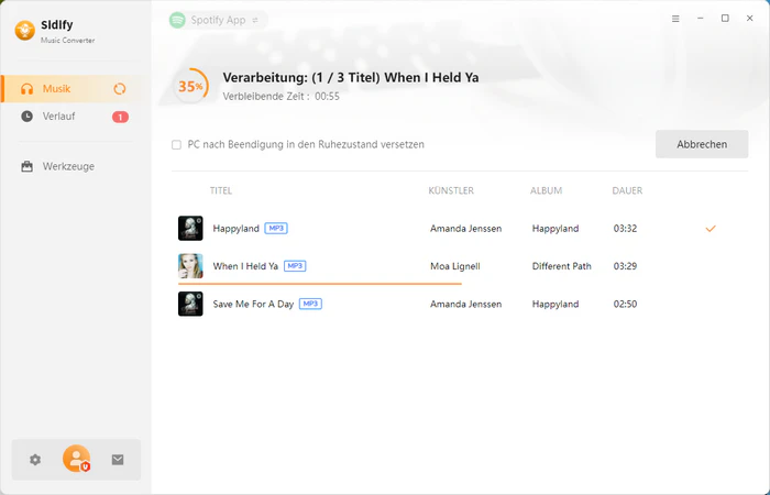 Spotify Album in MP3 umwandeln